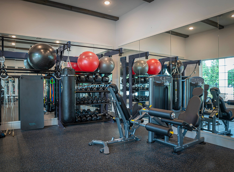 Gym with Yoga balls